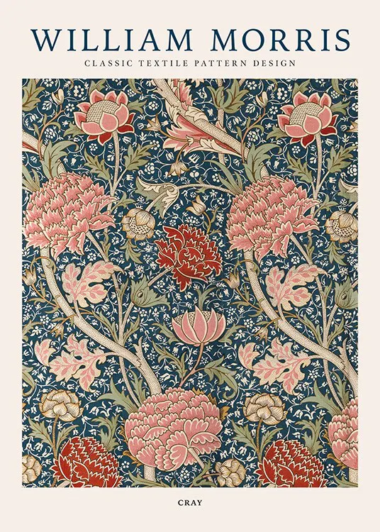 affiche fleurs vintage William Morris - Poster mural fleurs affiche fleurs vintage William Morris - Poster mural fleurs