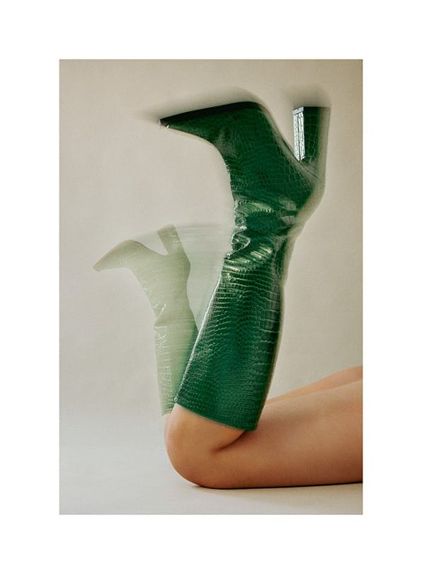 Green Boots Affiche (50x70 cm) - Retro Dreamscape
