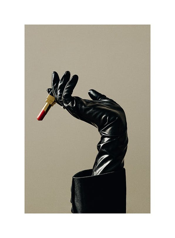 Lipstick and Leather Affiche (30x40 cm) - Retro Dreamscape