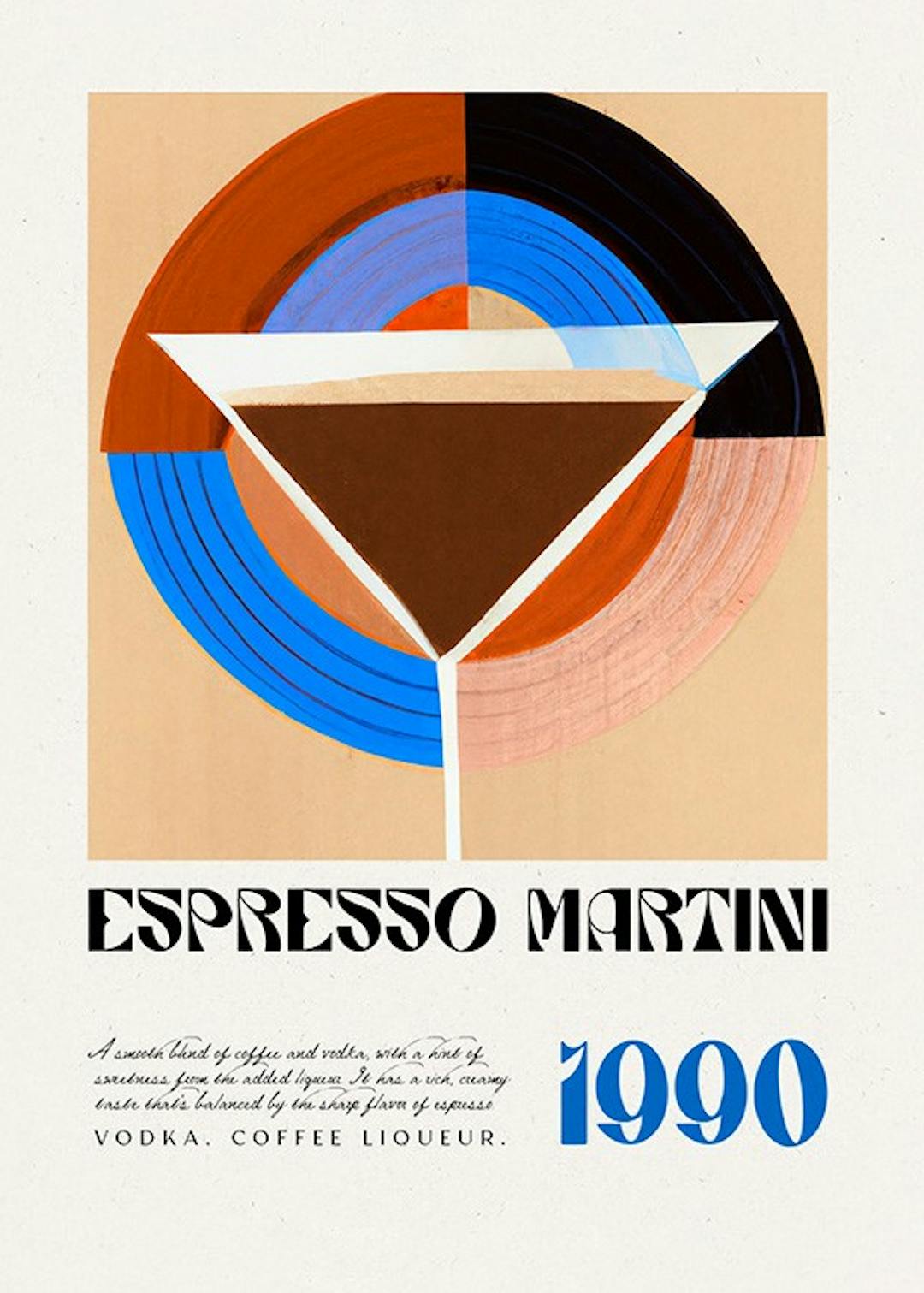 Espresso Martini Classic Recipe Poster