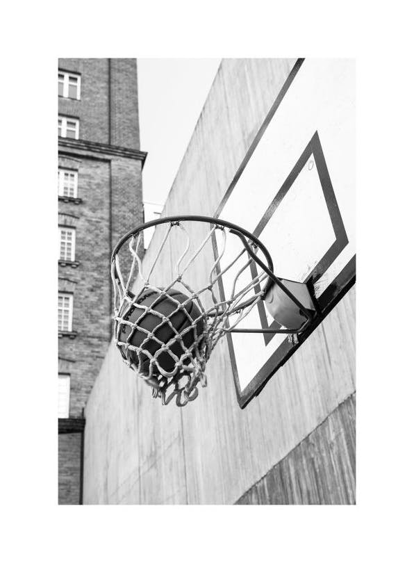 Prints - Basketball Score Print (30x40 cm) - Sports posters and prints