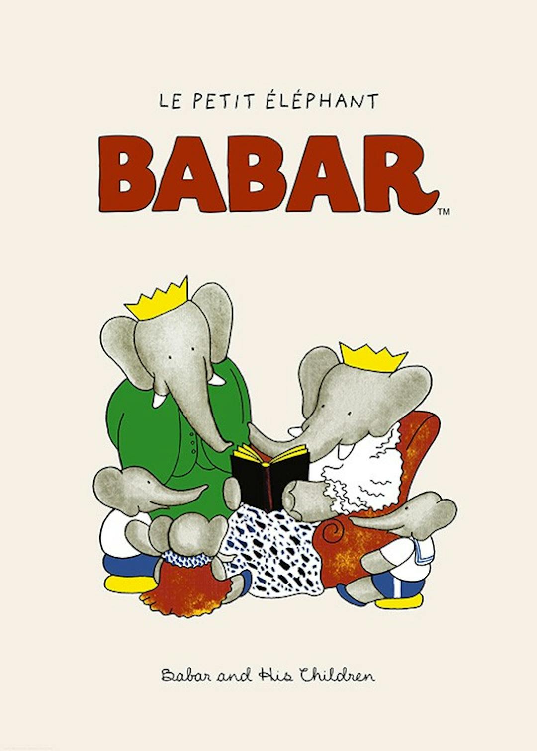 Babar - Meet Babar and His family Print