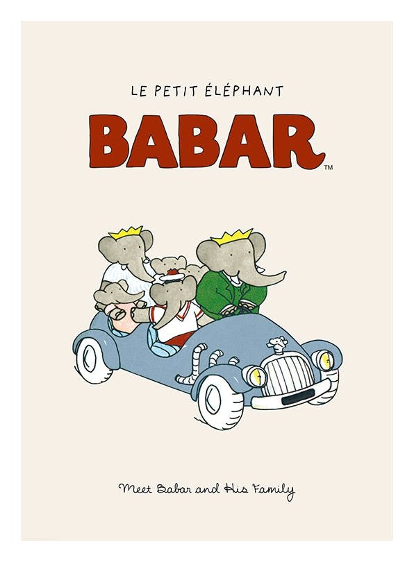 Babar - Meet Babar and His family Poster (30x40 cm)