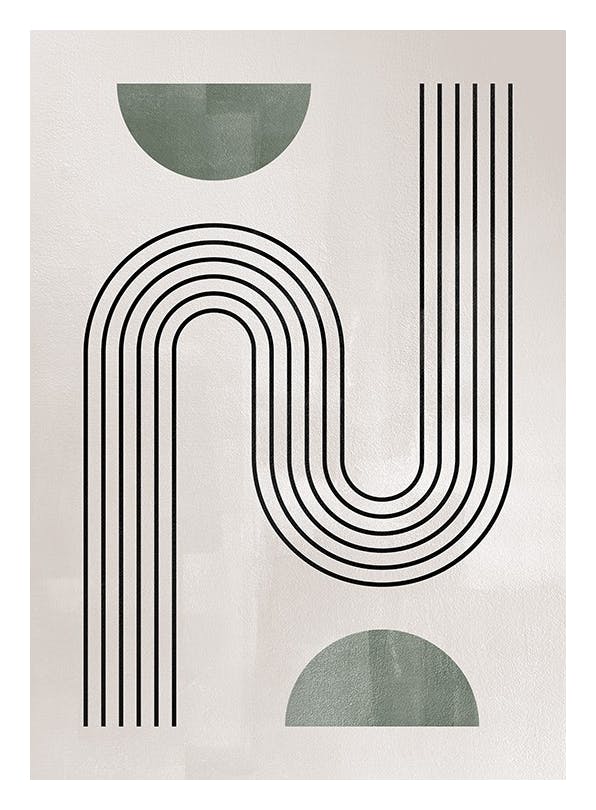 Bending Arches Affiche (50x70 cm)