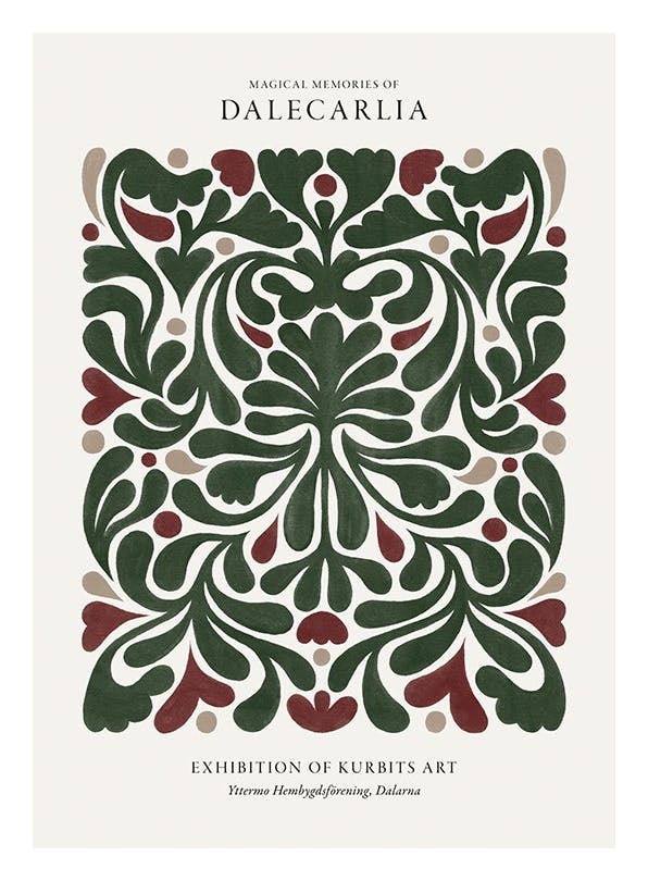Dalecarlia Poster (40x50 cm) -  Jahreszeiten