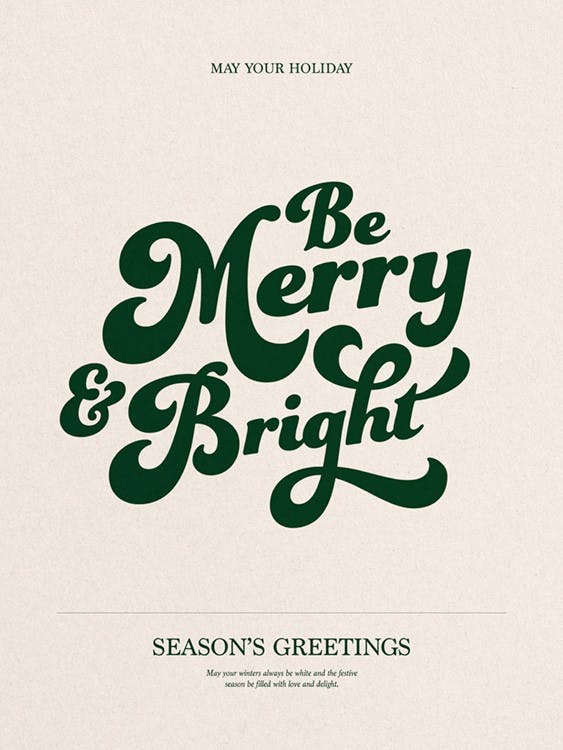 Be Merry and Bright Plakat 0