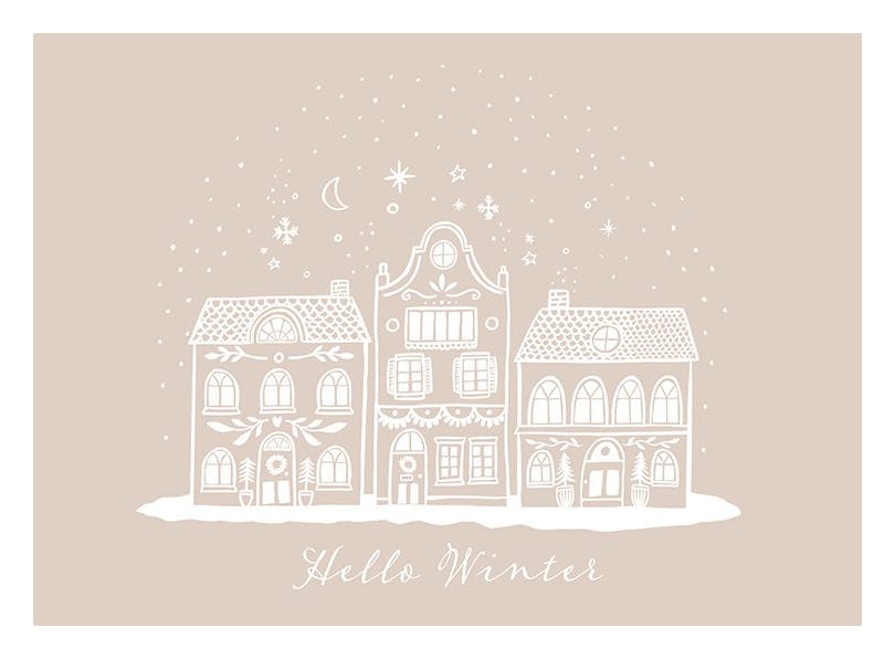 Hello Winter Poster (30x40 cm) -  Jahreszeiten