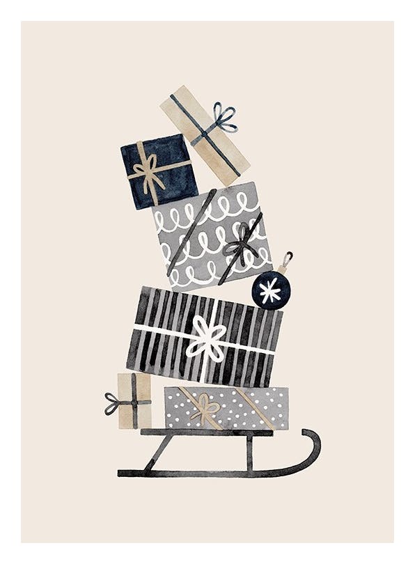 Sleigh of Gifts Affiche (30x40 cm) - Saisons