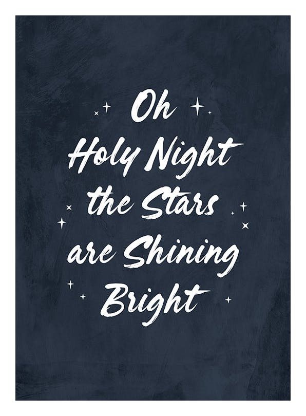 Oh Holy Night Poster (30x40 cm) -  Jahreszeiten