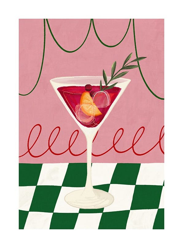 Holiday Drink Poster (40x50 cm) -  Bilder für die Küche