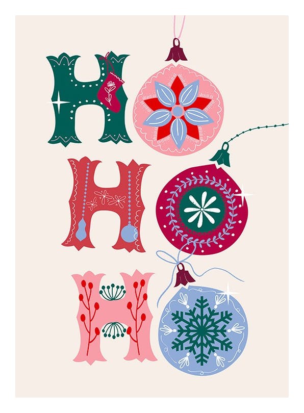 Ho Ho Ho Affiche (13x18 cm) - Saisons