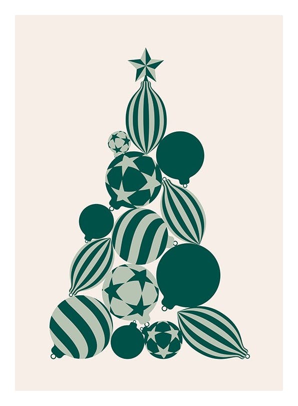 Graphic Holiday Tree Poster (50x70 cm) -  Jahreszeiten
