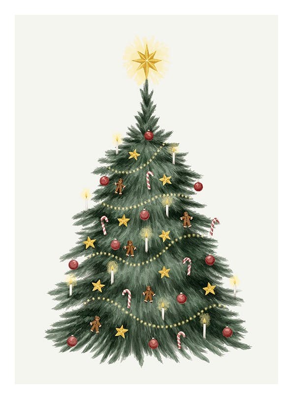Christmas Tree Affiche (13x18 cm) - Saisons