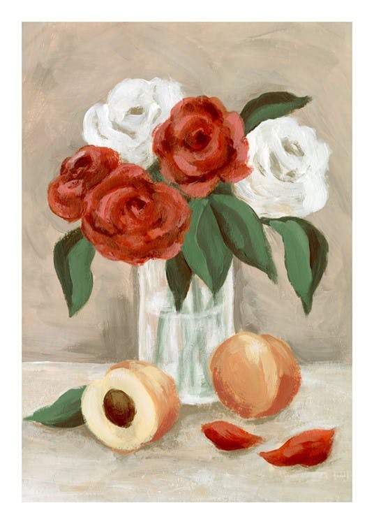 Flowers and Peaches Poster 0