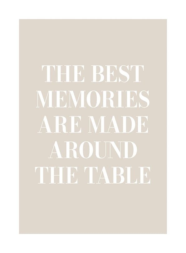 The Best Memories Poster (30x40 cm)