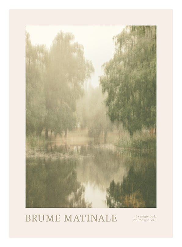 Brume Matinale Poster (30x40 cm)- Quadri e poster di natura