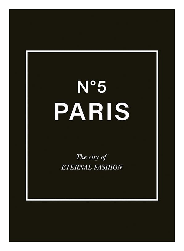 Paris No5 Affiche (40x50 cm) - Affiches typographiques et citations