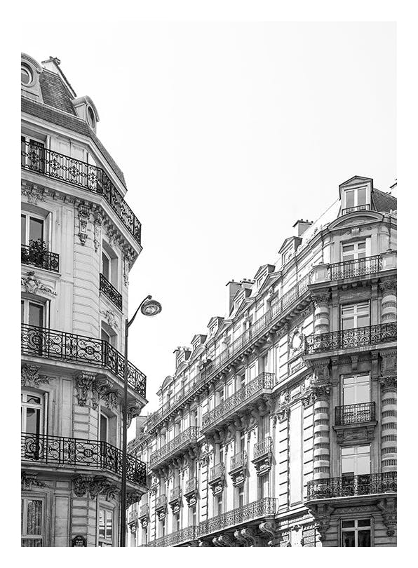 Paris Architecture Plakat (30x40 cm)- Architektura