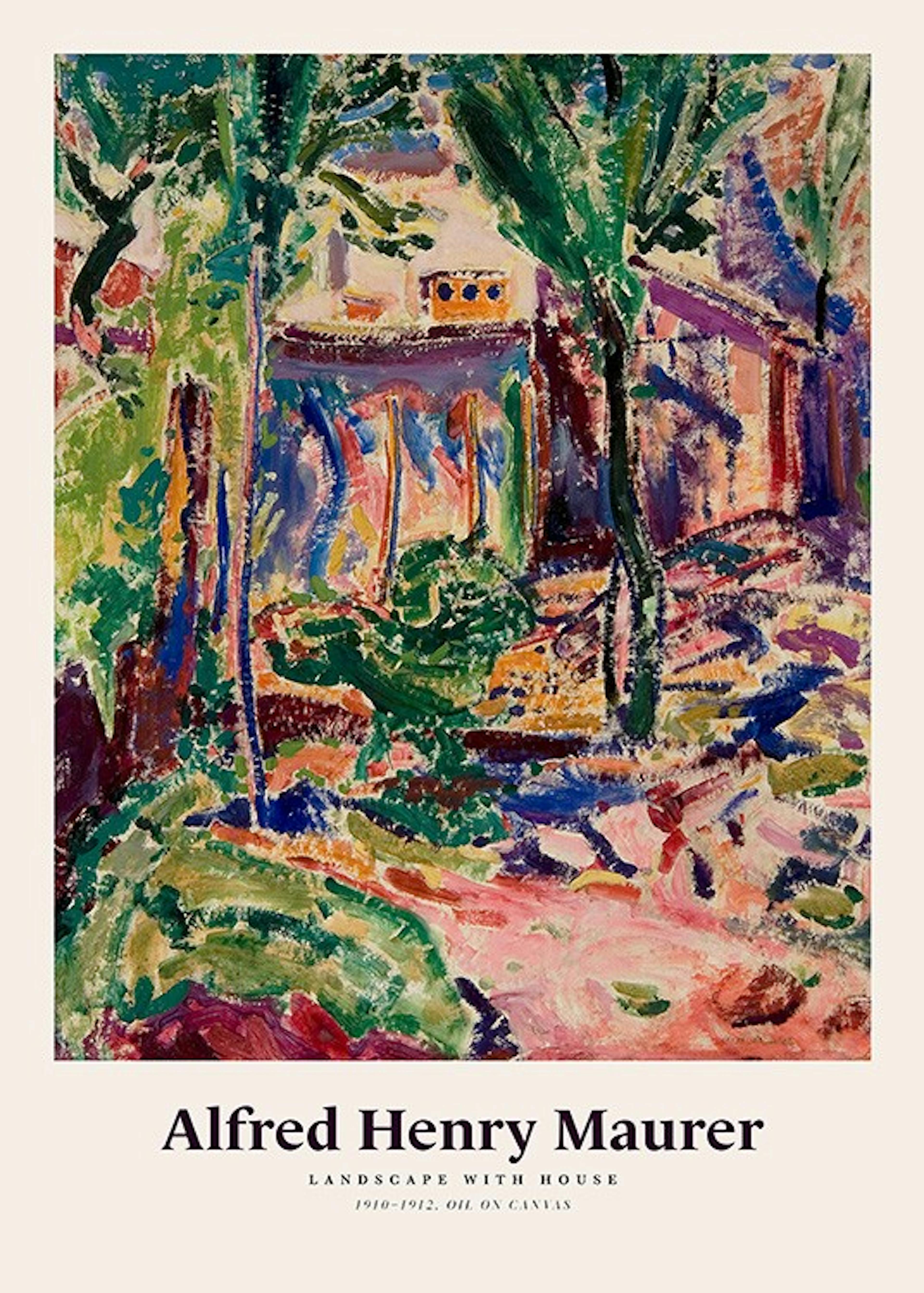 Alfred Henry Maurer - Landscape with House Print