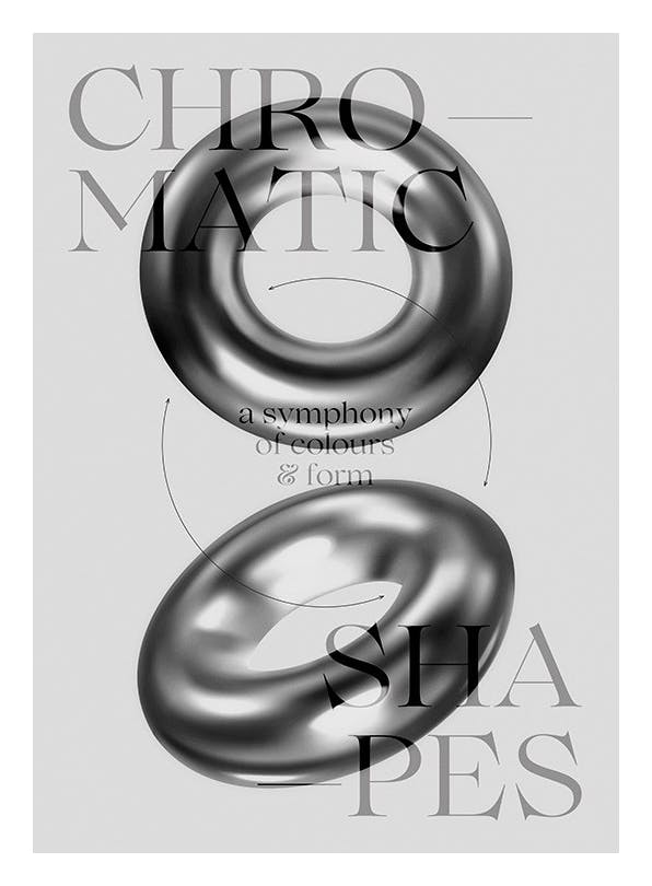 Virtual Shapes Plakat (50x70 cm)- Grafiki