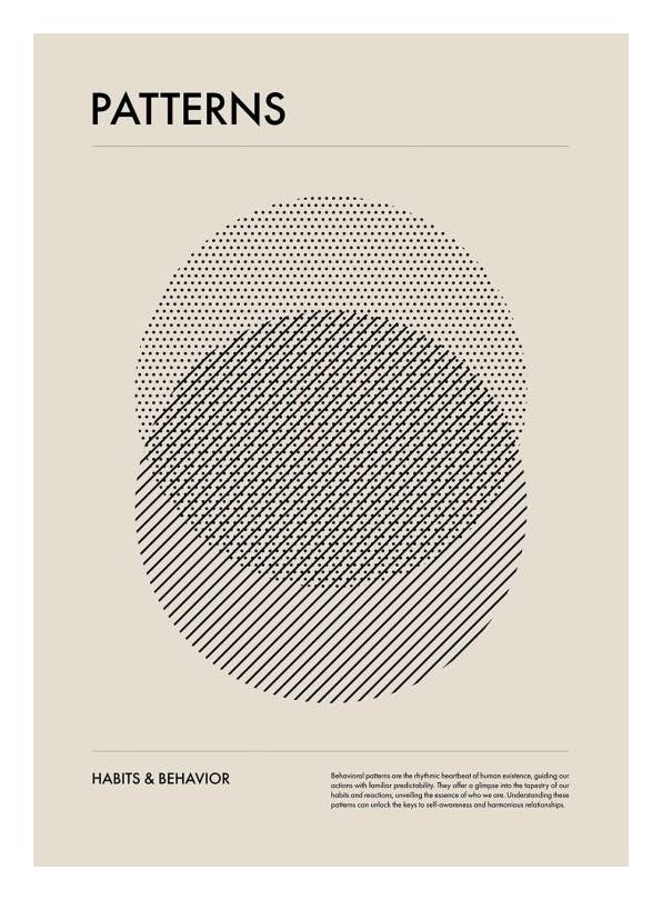 Patterns Poster (50x70 cm)- Arte grafica e poster
