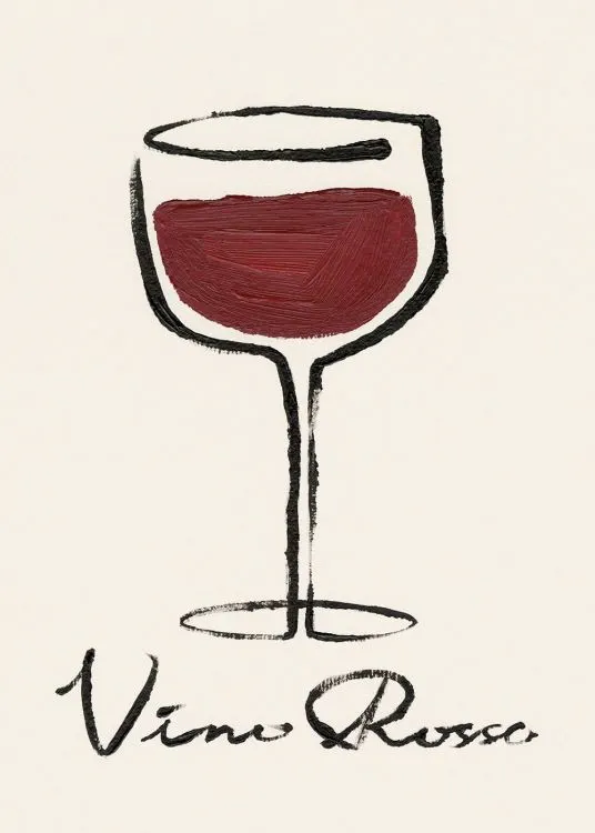 Vino Rosso Plagát 0