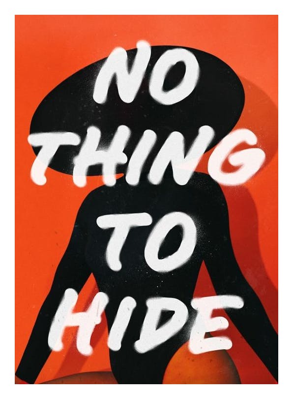No Thing to Hide Plakat (50x70 cm)- Plakaty typograficzne