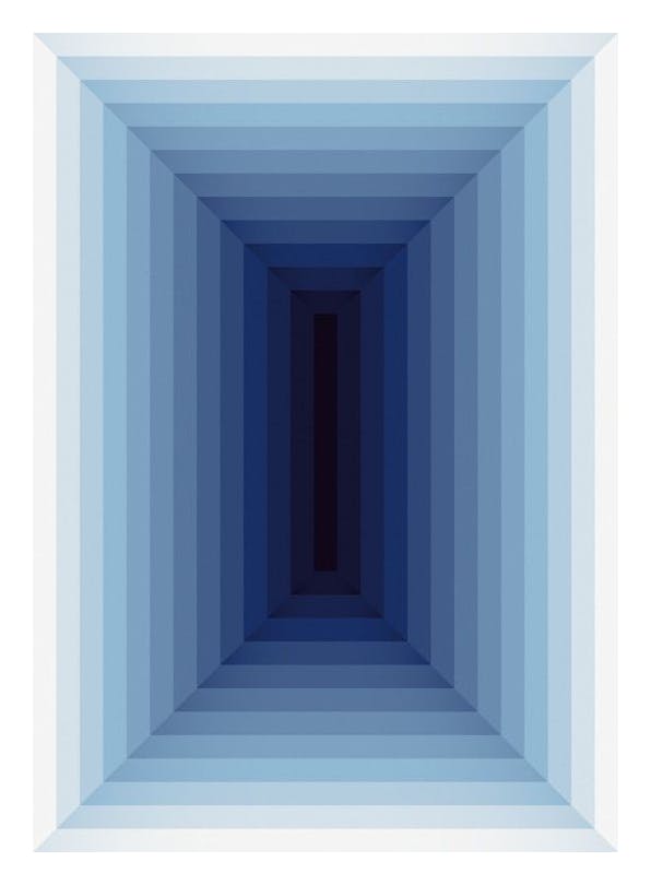 Blue Levels Poster (50x70 cm)- Arte grafica e poster