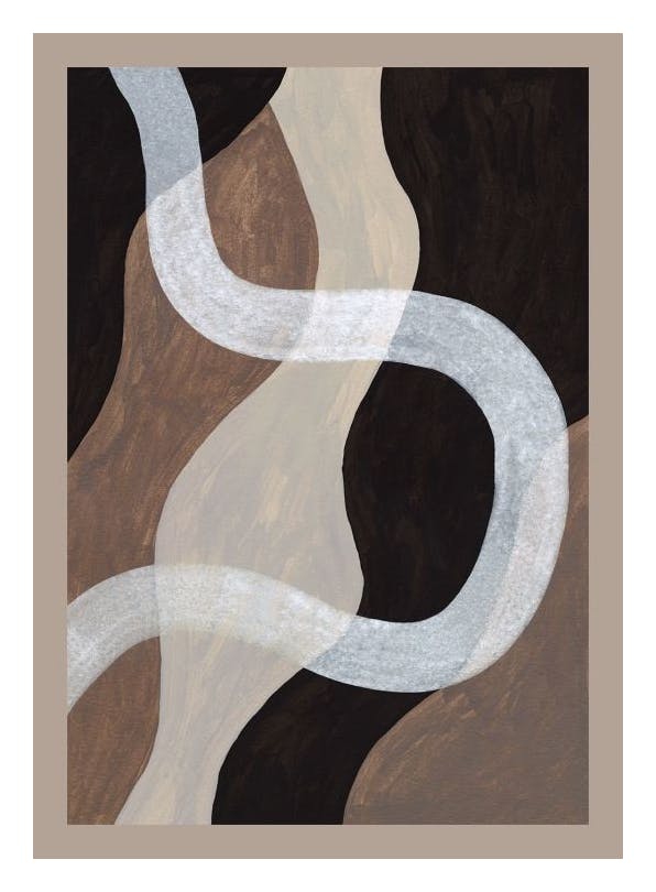 Dark Abstract Plakat (50x70 cm)- Sztuka abstrakcyjna
