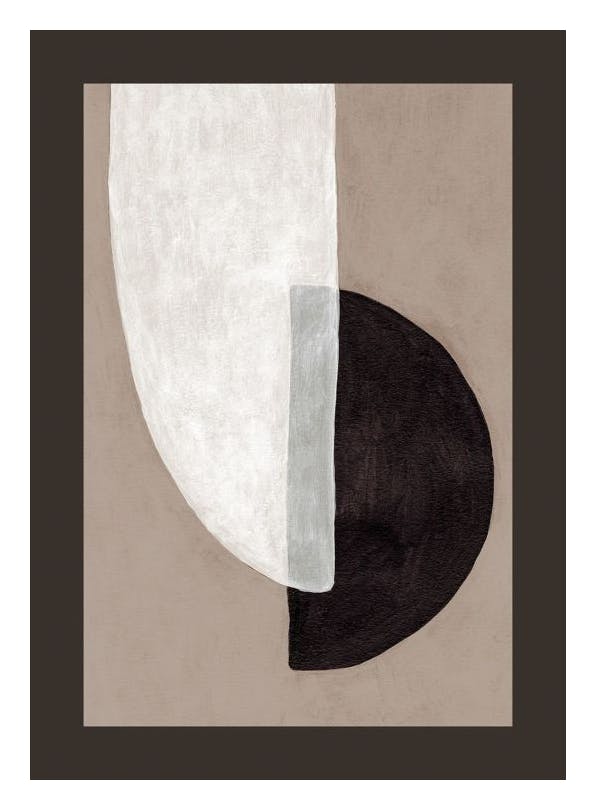 Dark Shapes Poster (30x40 cm) - Abstracte posters
