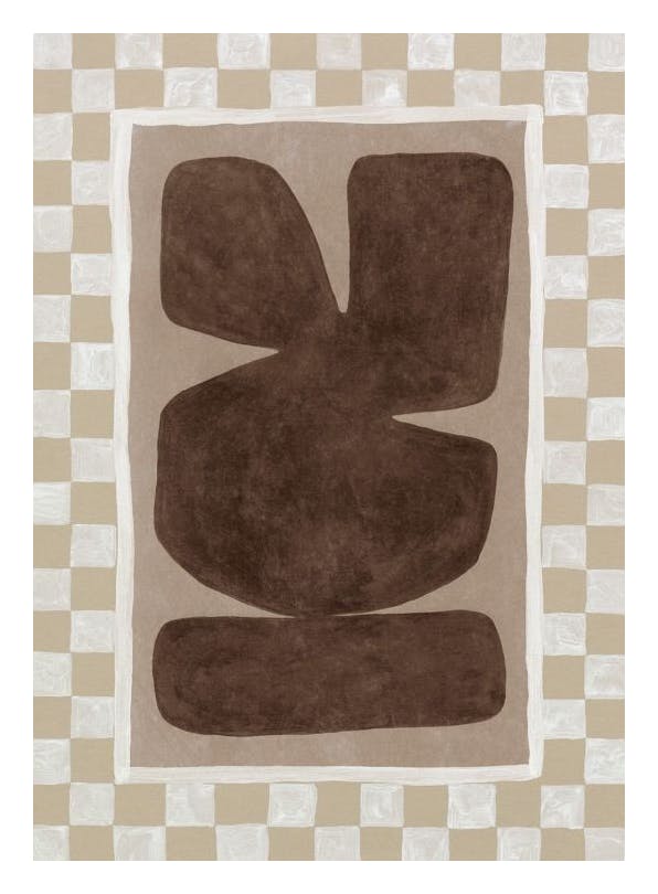 Prints - Checkered Abstract Print (30x40 cm) - Abstract art prints
