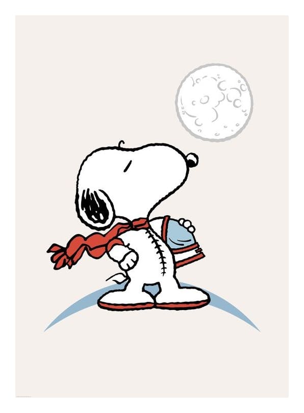 Snoopy the Astronaut Poster (50x70 cm)- Snoopy