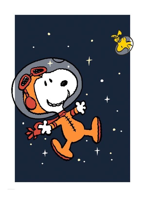 Snoopy in Space Poster (50x70 cm)- Snoopy