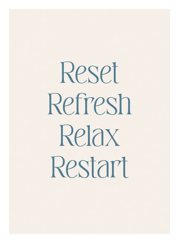 Reset Poster (30x40 cm) -  Motivationsbilder