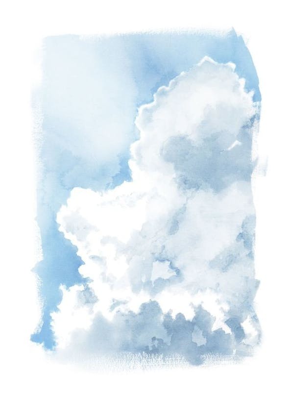 Up in the Clouds Affiche (30x40 cm)