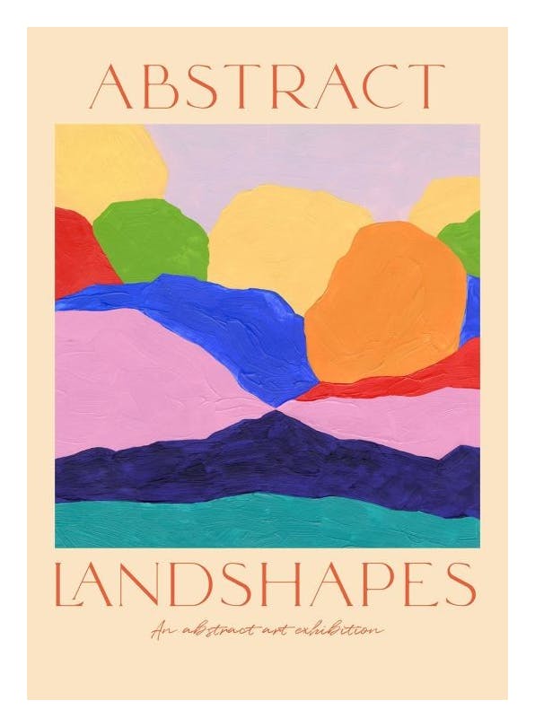 Abstract Landshapes Affiche (30x40 cm) - Affiches de peintures