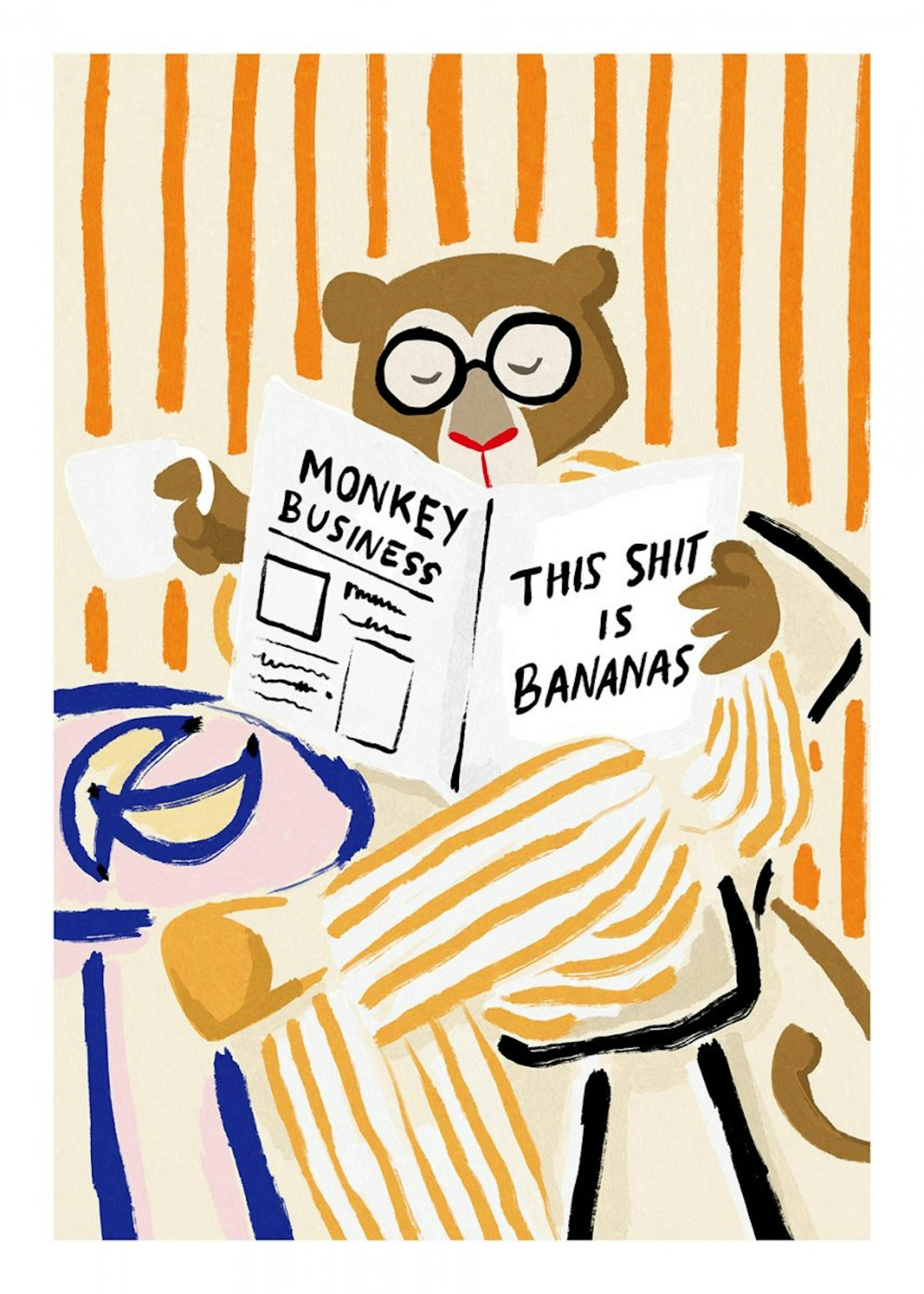 Monkey Business Print 0