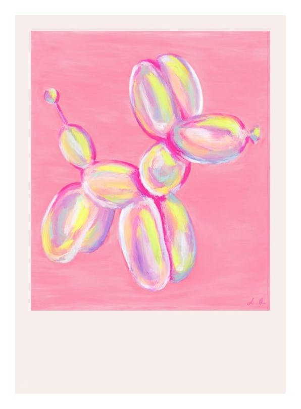 Prints - Colorful Balloon Dog Print (30x40 cm) - Paintings