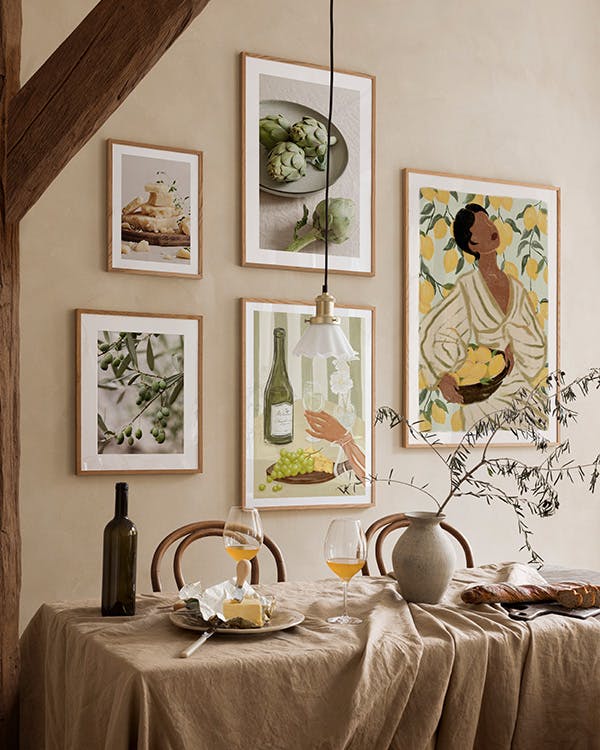 Kitchen inspiration gallery wall