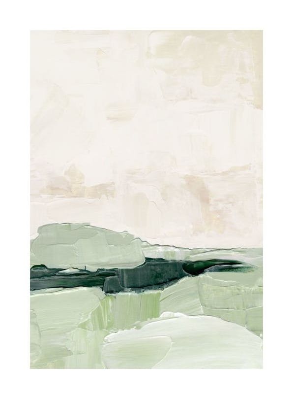 Sage Landscape Plakat (30x40 cm) - Malerier