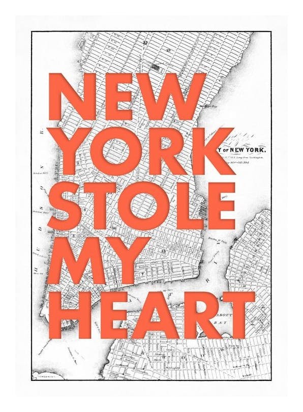 New York Stole My Heart Poster (30x40 cm)