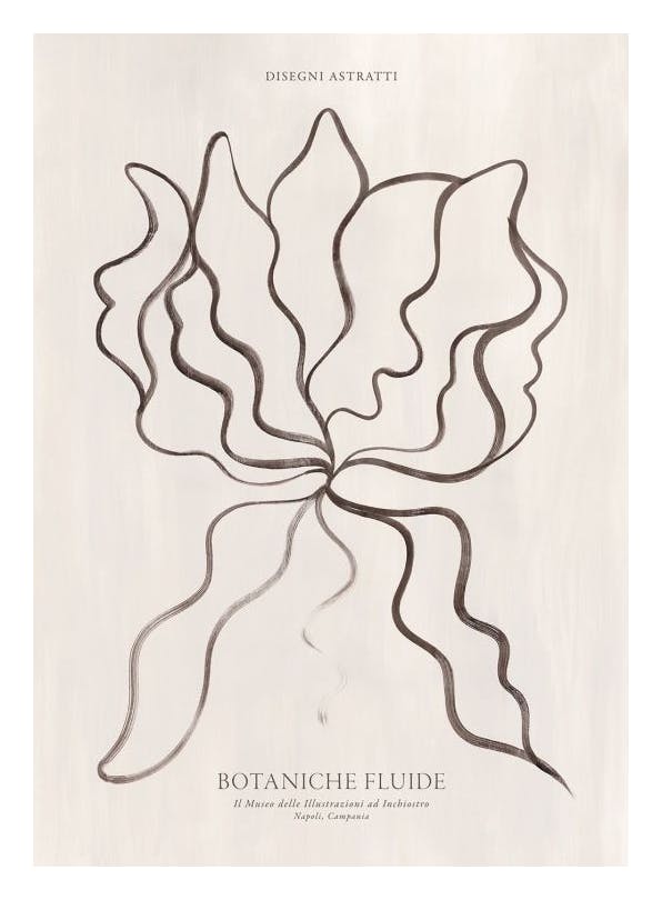 Fluid Botanicals Poster (50x70 cm) - Moderne kunst