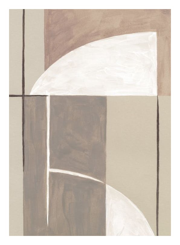 Earthy Shapes Affiche (50x70 cm)  Affiches d'art abstrait