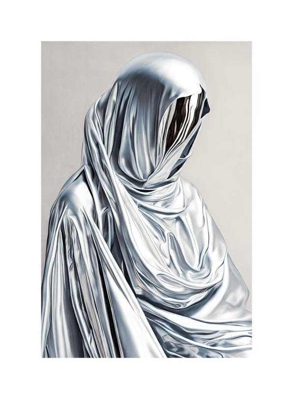 Futuristic Portrait Plakat (50x70 cm) - Kunstplakater