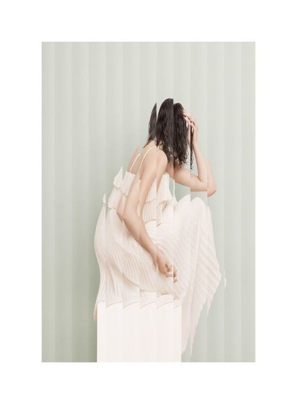 Reeded Glass Portrait Poster (50x70 cm) - Fotokunst