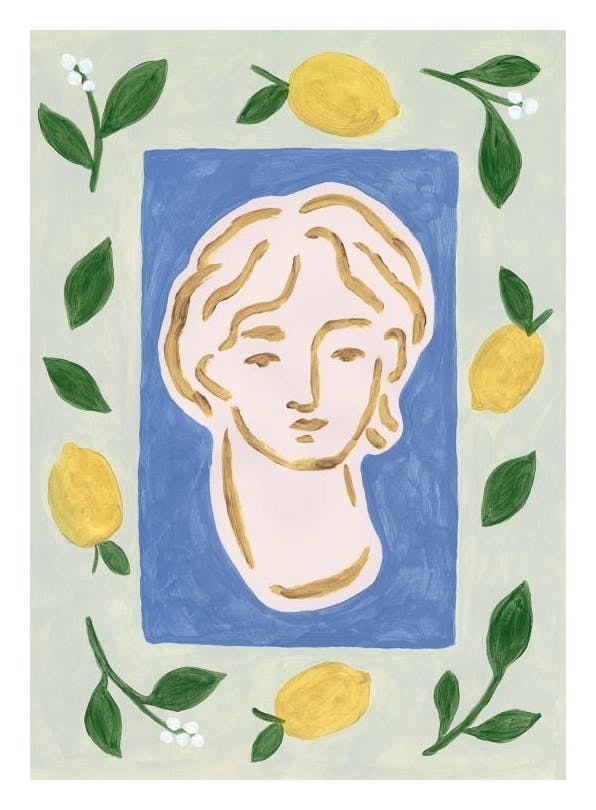 Prints - Citrus Portrait Print (70x100 cm) - Paintings