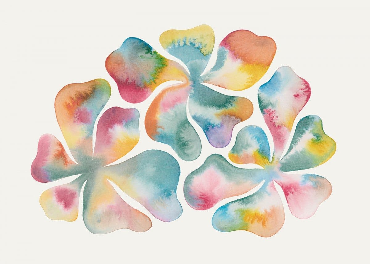 Watercolor Flowers Poster 0