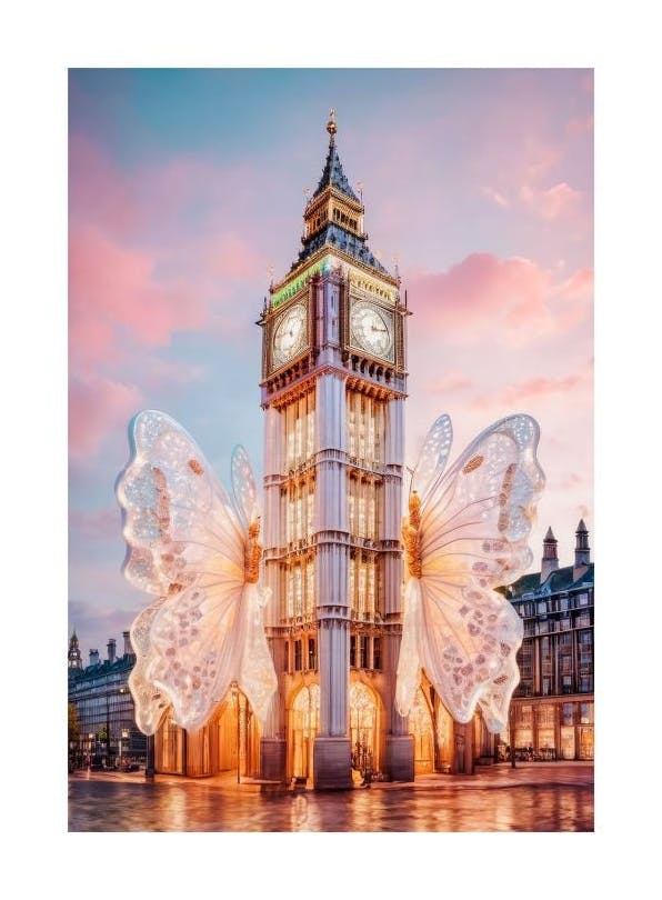 Clockwork Wings Poster (30x40 cm)