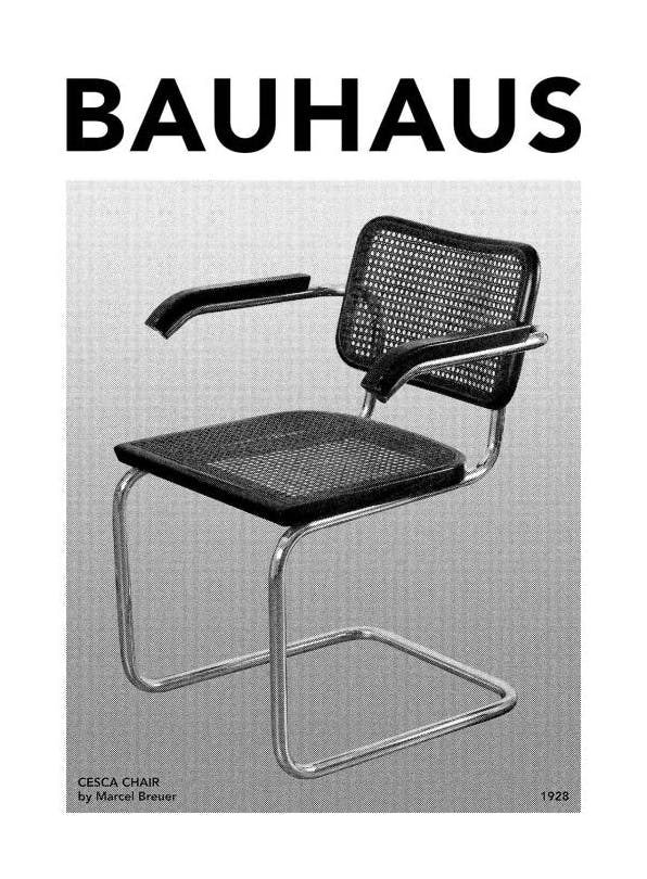 Bauhaus Cesca Chair Poster (30x40 cm)