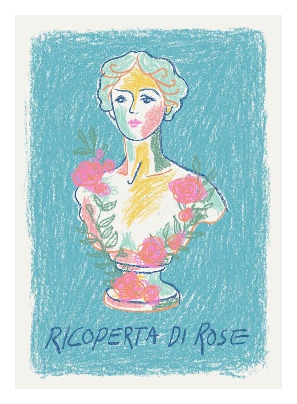 Covered in Roses Poster (30x40 cm)